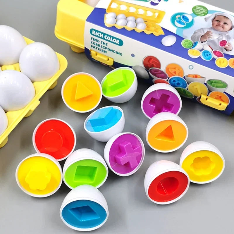 Baby Smart Eggs Montessori Learning Educational Toys