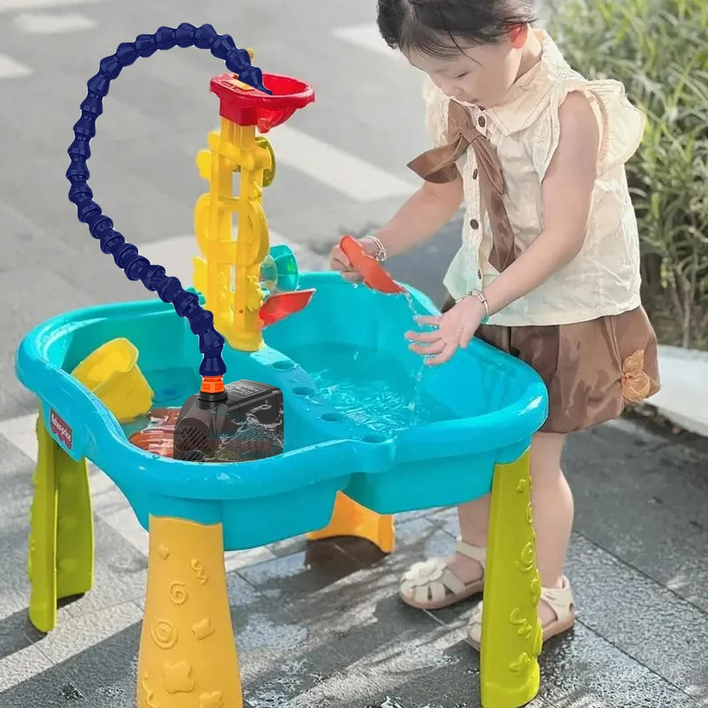 Shady Oasis Pump and Splash Water Table- Water Play Toy Set with Powerful Pump - Kids&