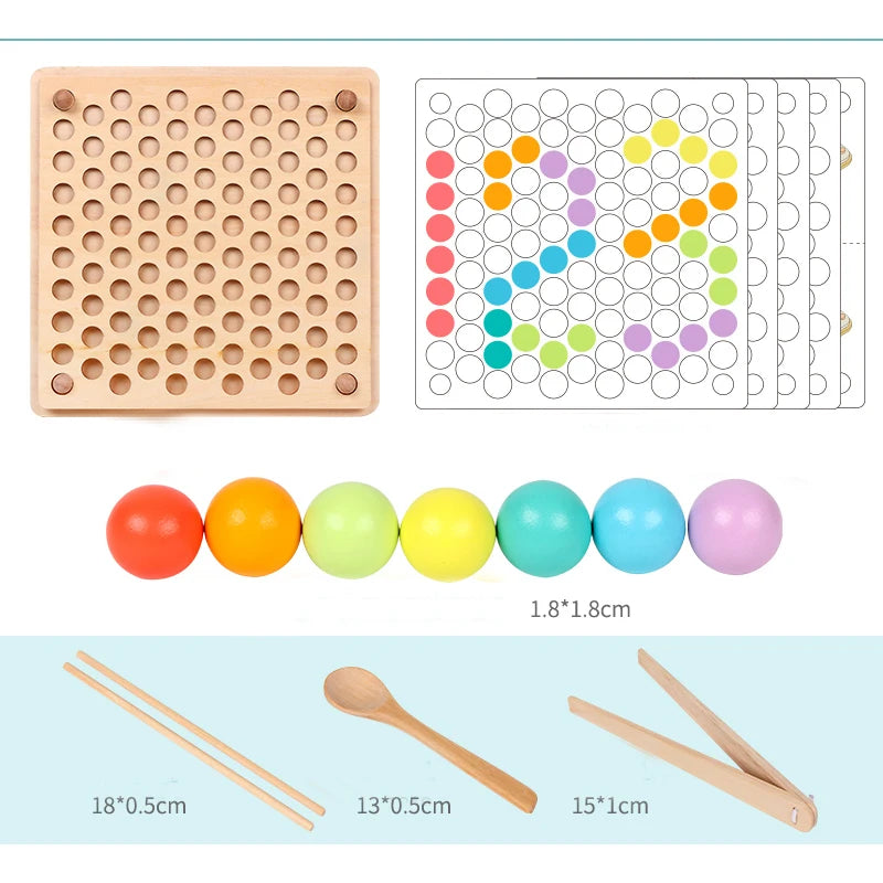 Montessori Educational Beads Game