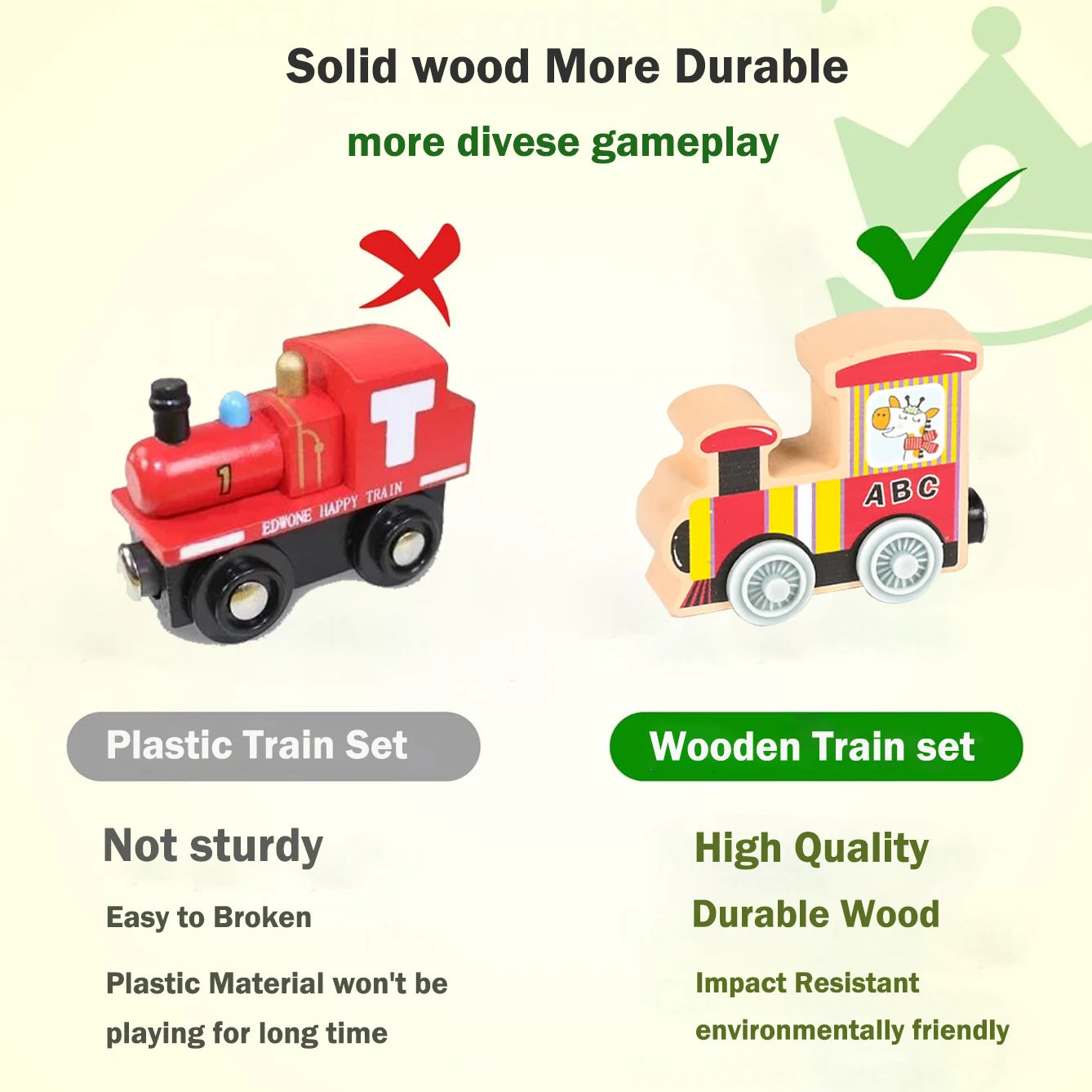 Educational Magnetic Wooden Train